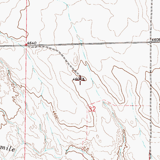 Topographic Map of Two Mile Windmill, CO