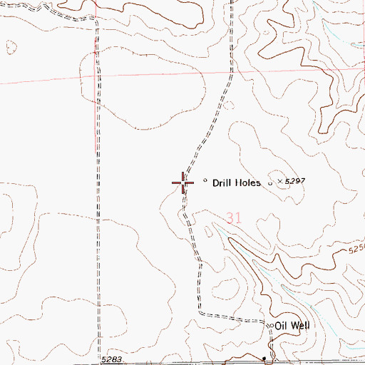 Topographic Map of Mule Shoe Windmill, CO