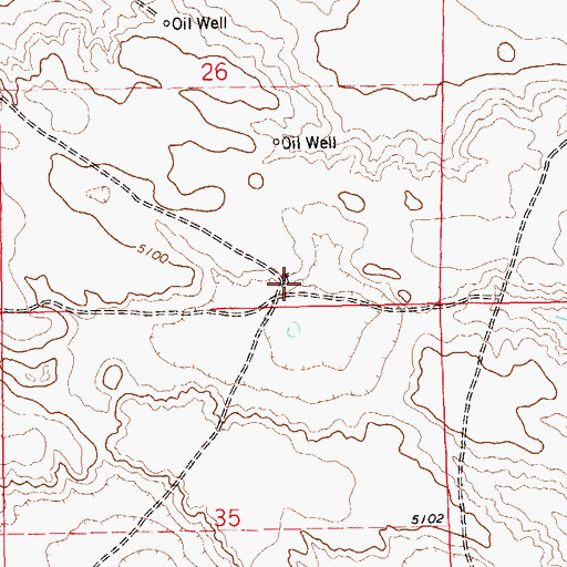 Topographic Map of Rock Cave Windmill, CO