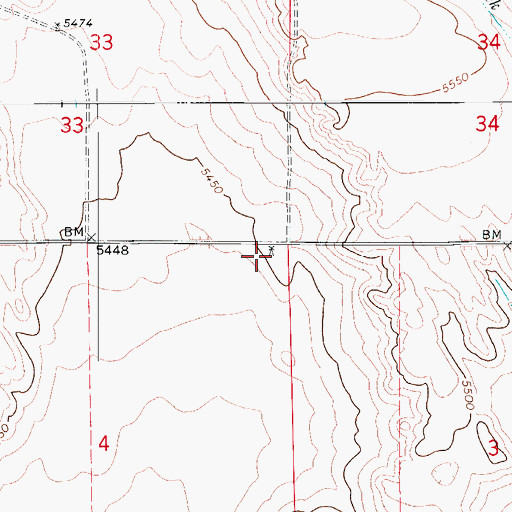 Topographic Map of Cheever Windmill, CO