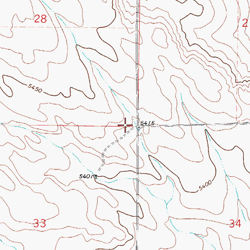 Topographic Map of Saver Water Well, CO