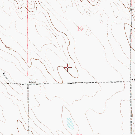 Topographic Map of Gilliam Water Well, CO
