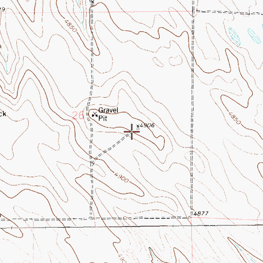 Topographic Map of Buck Windmill, CO