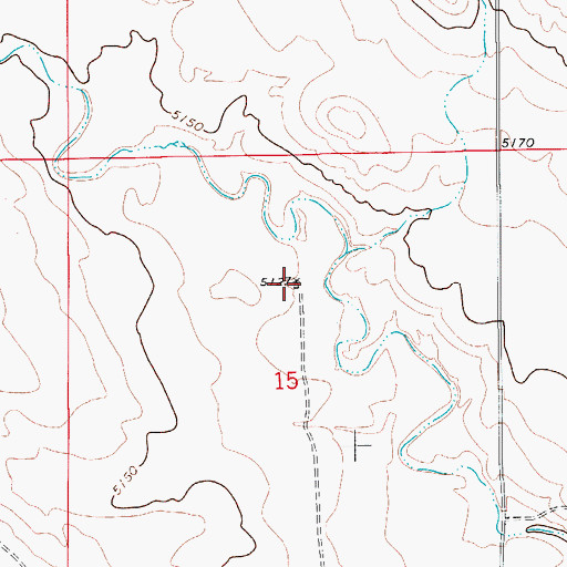 Topographic Map of Geary Windmill, CO
