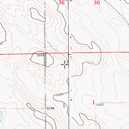 Topographic Map of Bly Windmill, CO