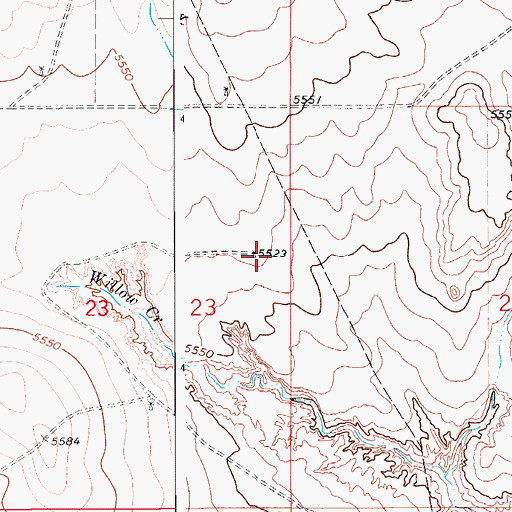 Topographic Map of Canyon Windmill, CO