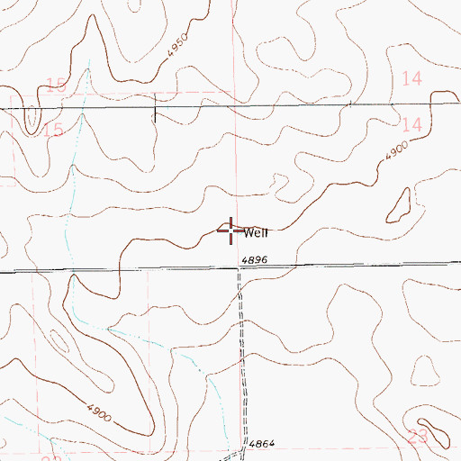 Topographic Map of Side Hill Well, CO