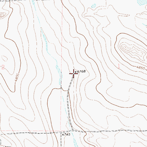 Topographic Map of Motis Windmill, CO