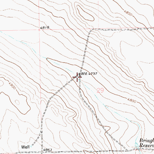 Topographic Map of Greasewood Windmill, CO