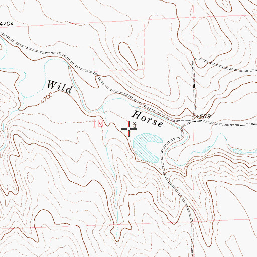 Topographic Map of Creek Windmill, CO