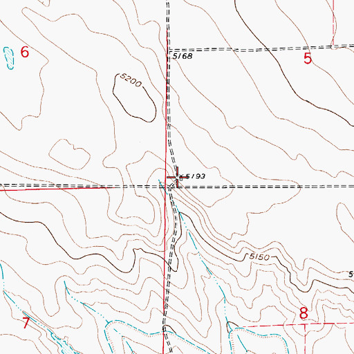 Topographic Map of Raven Windmill, CO