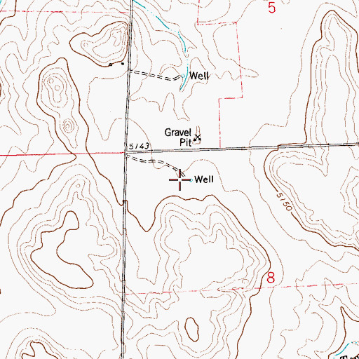 Topographic Map of Vail Water Well, CO