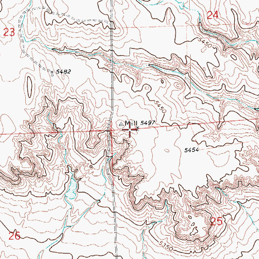 Topographic Map of Tip Top Windmill, CO