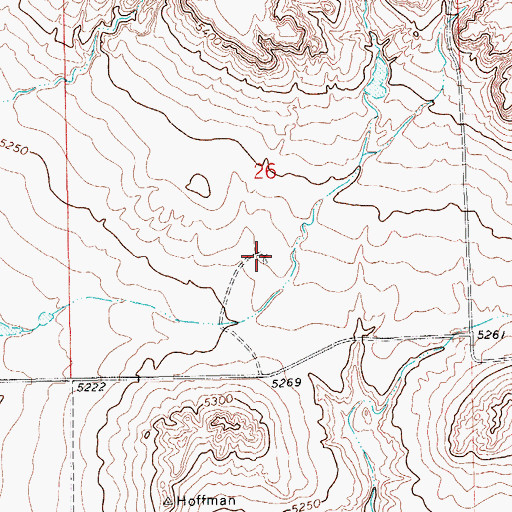 Topographic Map of Last Chance Windmill, CO