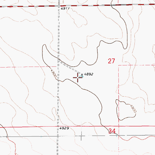 Topographic Map of Low Flat Windmill, CO