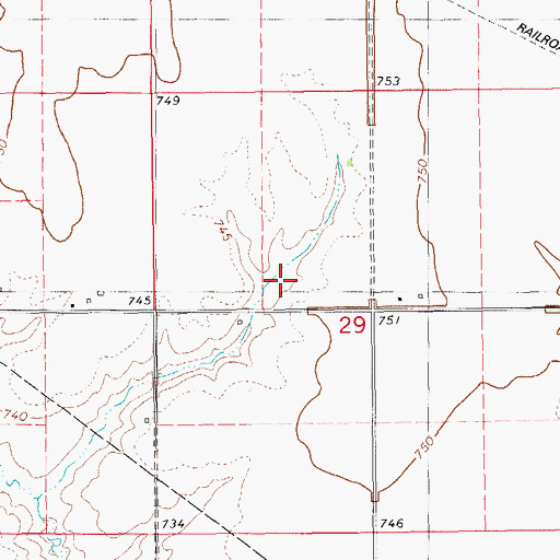 Topographic Map of Sheridan Post Office (historical), IA
