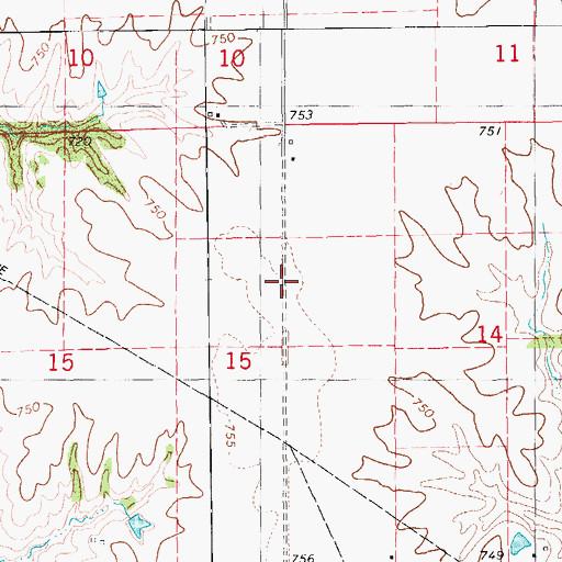 Topographic Map of Longview (historical), IA