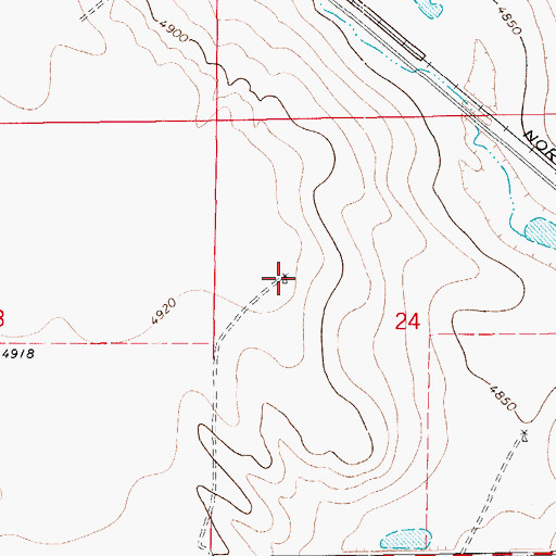 Topographic Map of Wye Windmill, CO