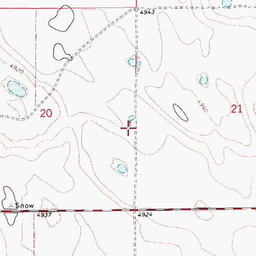 Topographic Map of Coal Mine Windmill, CO