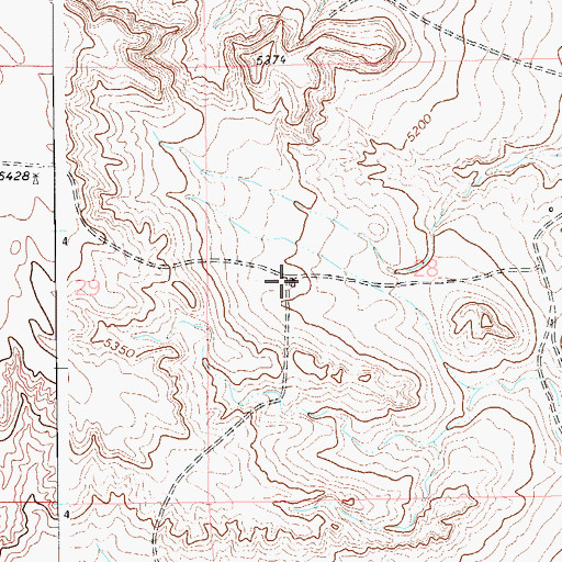 Topographic Map of Buttes Windmill, CO