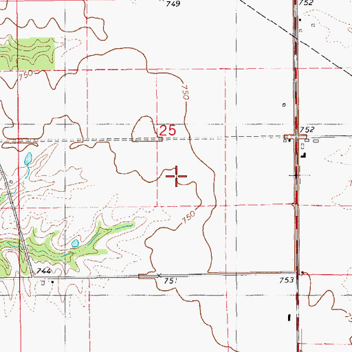 Topographic Map of Fordyce Cemetery, IA