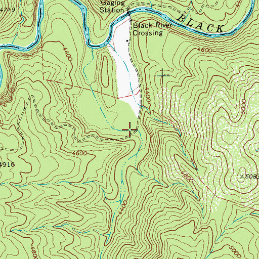 Topographic Map of Bronco Canyon, AZ