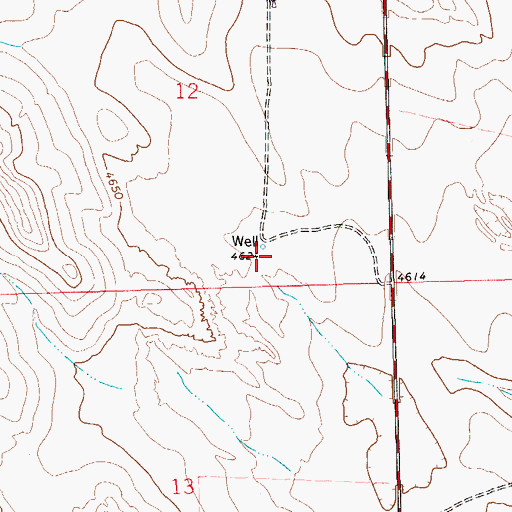 Topographic Map of Liberty Well, CO