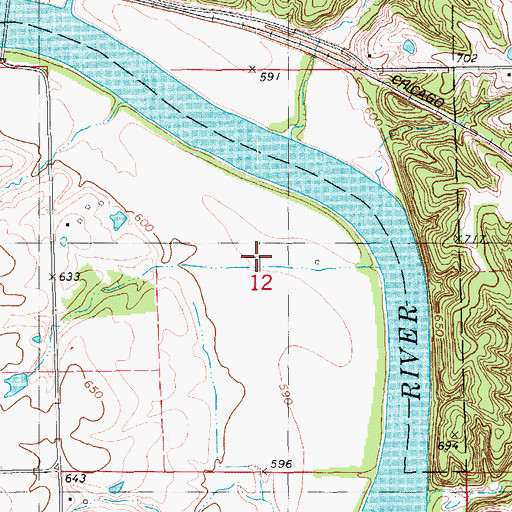 Topographic Map of Wilson Cemetery, IA