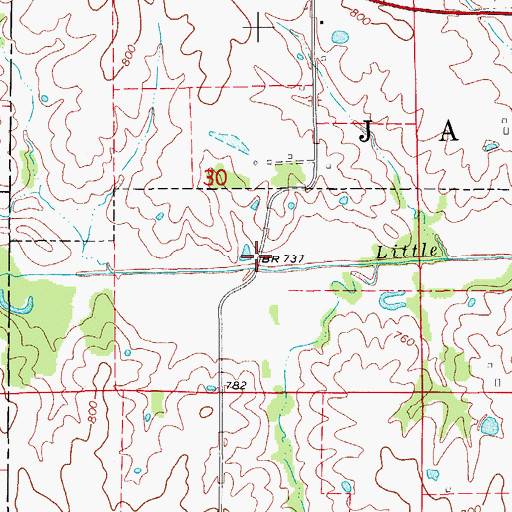 Topographic Map of Stookesberry Cemetery, IA