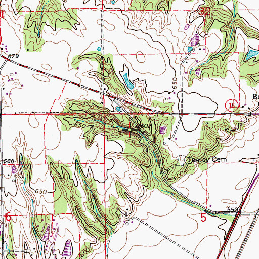 Topographic Map of Indian Path Park, IA