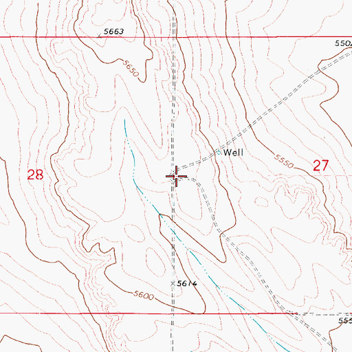 Topographic Map of High Five Windmill, CO