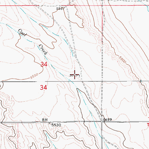 Topographic Map of Prange Windmill, CO