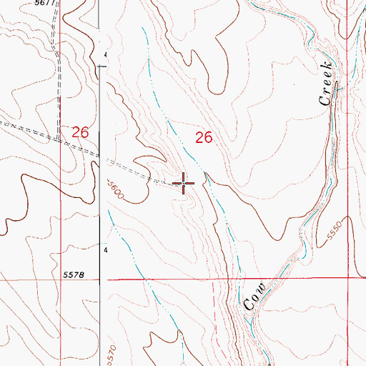 Topographic Map of Eagle Windmill, CO