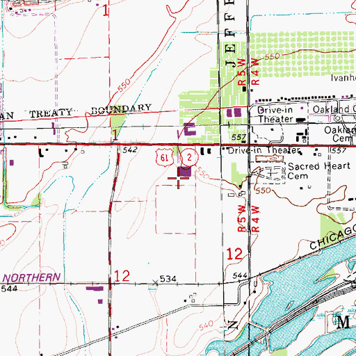 Topographic Map of Fort Madison Family Physicians Center, IA