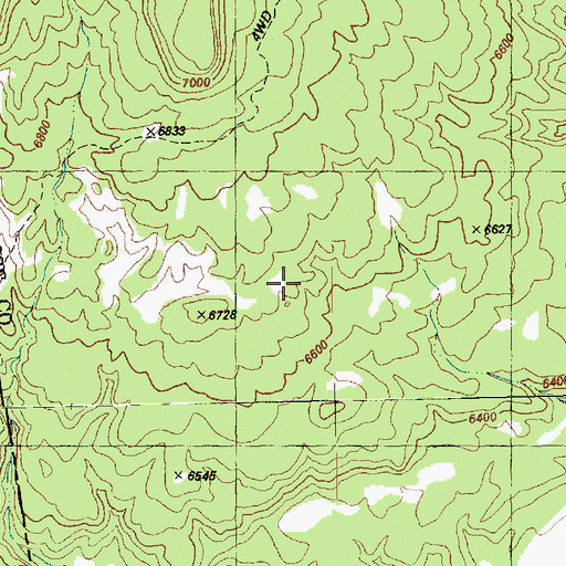 Topographic Map of Brushy Basin Number 3 Mine, CO