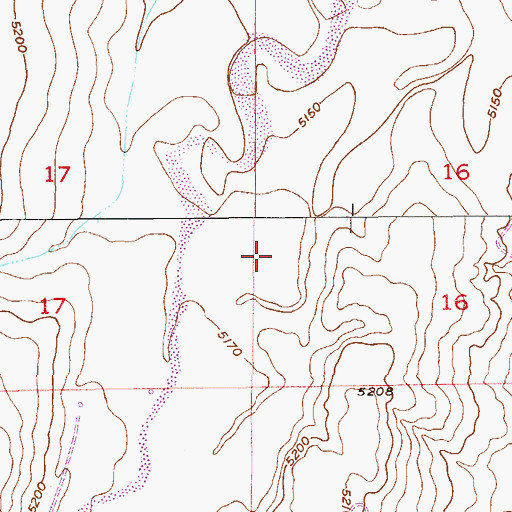 Topographic Map of Adams County, CO