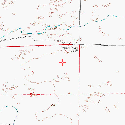 Topographic Map of Alamosa County, CO