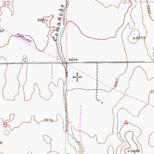 Topographic Map of Arapahoe County, CO