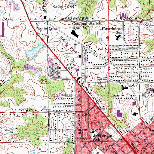 Topographic Map of Apostolic Faith United Church, IA