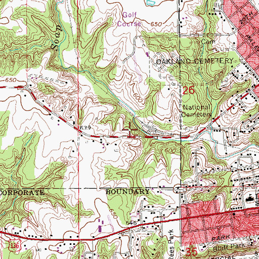 Topographic Map of New Testament Christian Church, IA