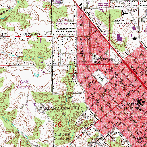 Topographic Map of Church of New Beginnings, IA