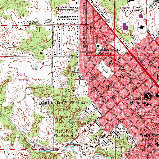 Topographic Map of Faith Family Church, IA