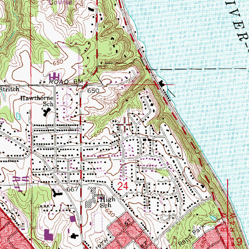 Topographic Map of Orthopedic Office of Keokuk, IA