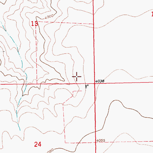 Topographic Map of Bent County, CO