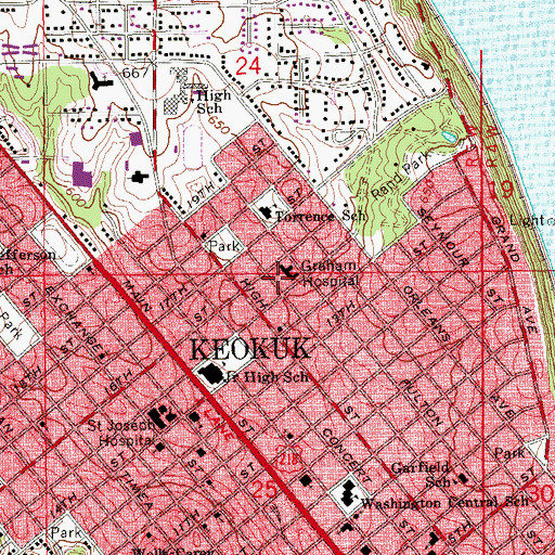 Topographic Map of Tri State Medical Group Center, IA
