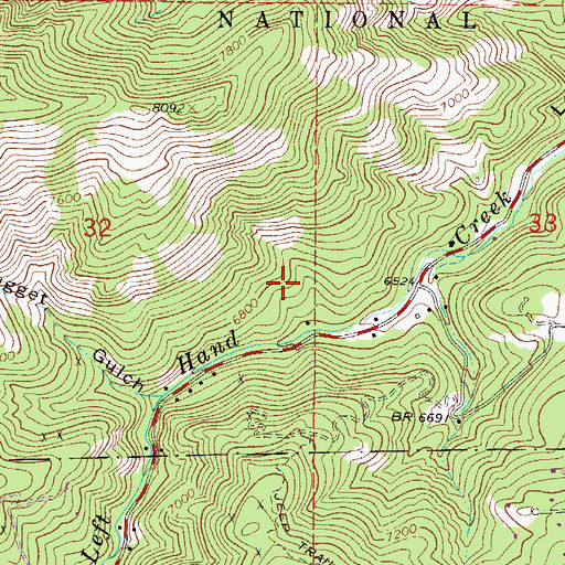 Topographic Map of Boulder County, CO