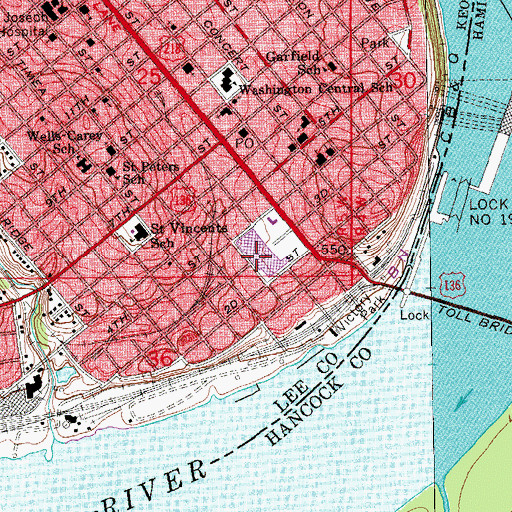 Topographic Map of Keosippi Mall, IA