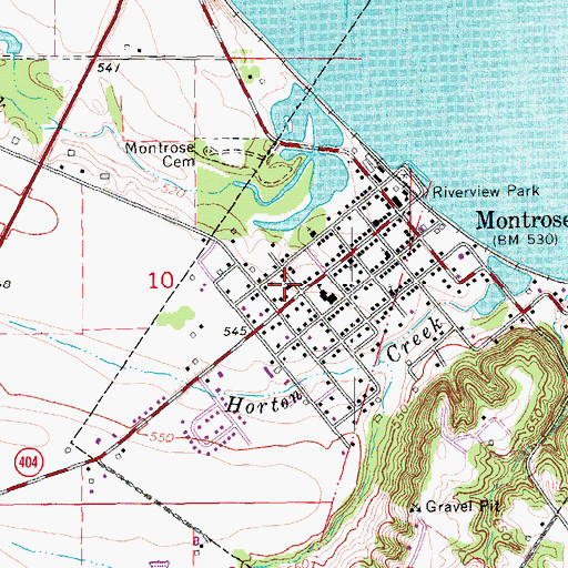 Topographic Map of Church of the Nazarene, IA