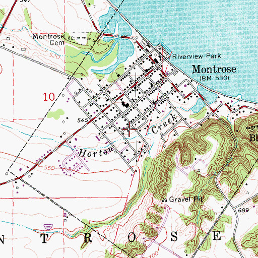 Topographic Map of Saint Joseph Catholic Church, IA