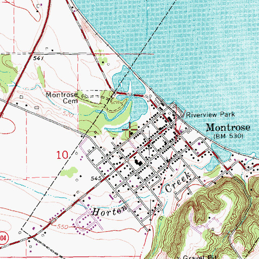 Topographic Map of Saint Barnabas Cemetery, IA